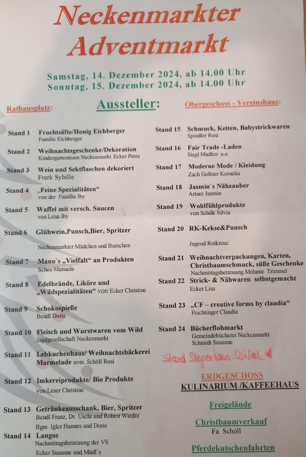 Neckenmarkter Adventmarkt - OstSeele